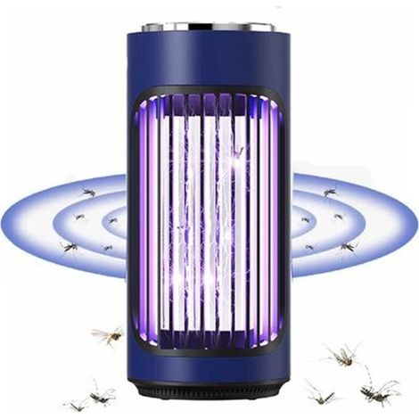 Lampe UV Anti Moustiques Professionnelle Choc Électrique 360° Technologie 300nm Rechargeable USB Intérieur et Extérieur Camping 10 Unité (1/5)