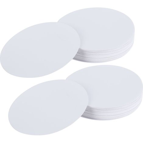 Lot de 100 étiquettes vierges 56mm pour imprimante photo, fournitures DIY peinture, création artisanale, papiers autocollants blancs (1/5)