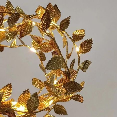 Goldene LED-Lichterketten 2/3/5 m, Dekoration für Hochzeiten/Geburtstage/Partys/Wohnungen/Mauern/Gärten/künstliche Ranken (1/5)