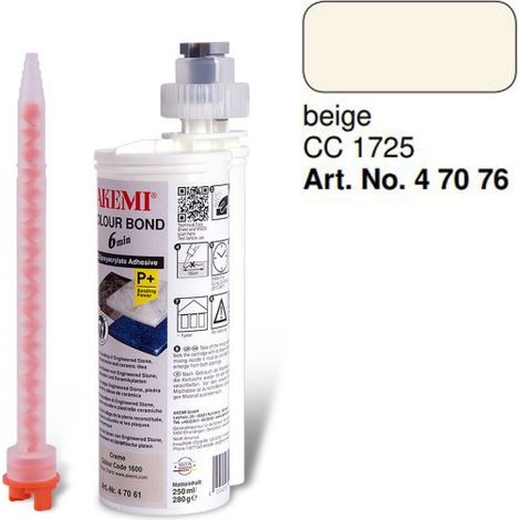 Colle précolorée Colour bond P+250ML AKEMI CC 1725 Beige