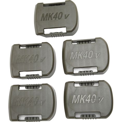 Support de batterie 5 pièces pour outils électroportatifs, rangement pour batteries Li-ion 40V avec trous de vis fraisés, étagère portable de stockage. (1/5)