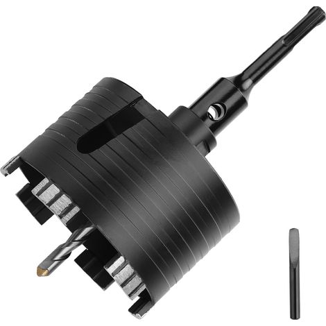 Couronne de perceuse 110 mm avec adaptateur M16, adaptateur SDS Plus 110 mm pour maçonnerie, grès calcaire, brique, pierre, plâtre (1/5)