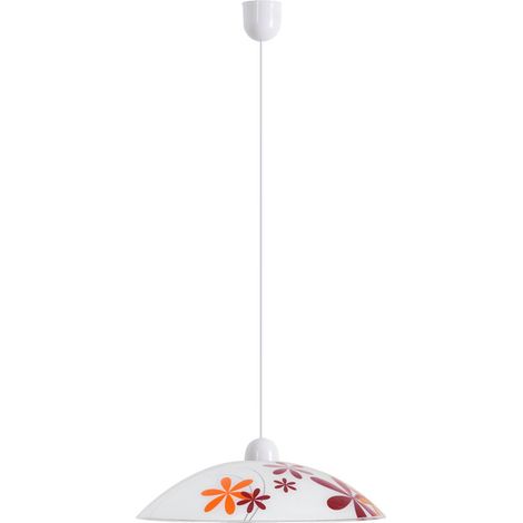 Suspension Rabalux Iris Ø30 multicolore verre E27 1x60W (1/3)