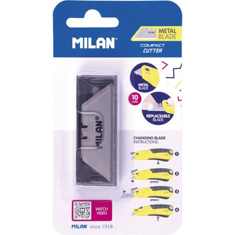 BLISTER 10 HOJAS METALICAS RECAMBIO CUTER COMPACT SERIE ACID