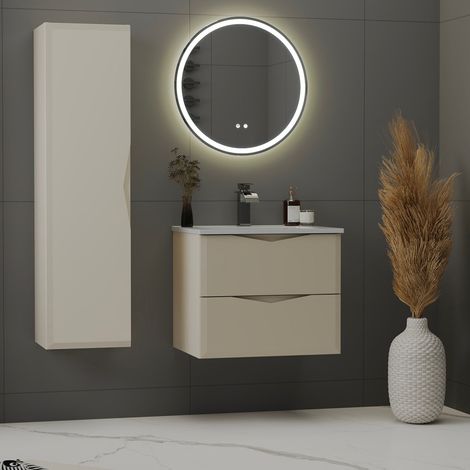 Set di mobili da bagno con lavabo Ellie cachemire 60cm (1/5)