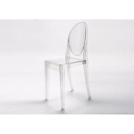 Chaises Marais - GIOVANNI MARCHESI - Transparent - Lot de 4 - Empilables - Design Contemporain