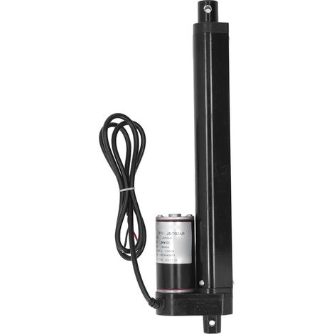 Actionneur Linéaire Électrique 1000N 200mm Course IP65 Noir avec Fin de Course 24V (1/5)