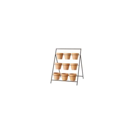 Pflanztopf Amalia, Indoor, H 69 cm, Eisen, Terrakotta,