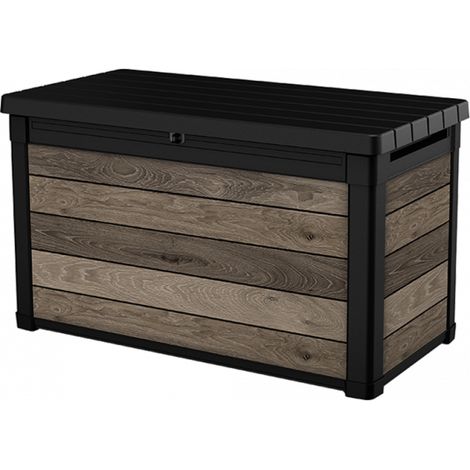 Keter Coffre en Résine SIGNATURE DECO BOX 100 NOYER