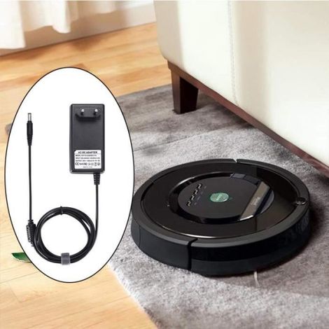 Chargeur Adaptateur - iRobot - Roomba 500/600/700/800 - 22V 1.25A - Cordon 1.8m - Noir (1/4)