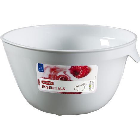 Bol à Mixer 2,5 L Polypropylène Blanc 23 x 21 x 12,2 cm