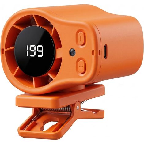 Ventilateur voiture à Clip Rechargeable – écran LED – rotation 360° – USB rechargeable – ventilateur portable sans mains (1/5)