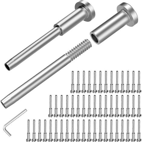 Kabelgeländer-Set, 1/8-Zoll-Kabelgeländerspanner mit unsichtbarer Aufnahme