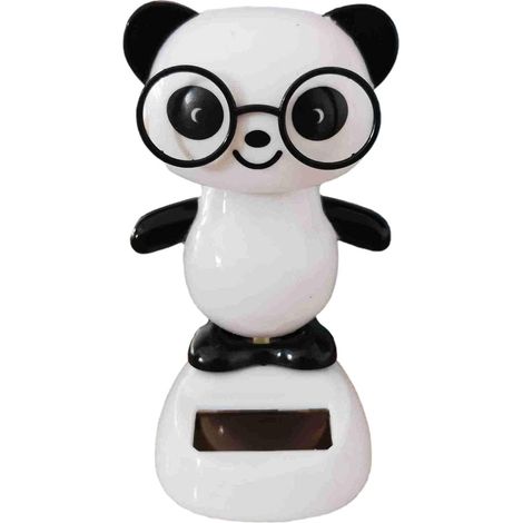 Ours/Tigre/Panda Danse Solaire Voiture, Figurine Solaire Voiture Qui Bouge, Animal Danseur Solaire Voiture, Jouet Dansant Solaire pour Décoration de Tableau de Bord Voiture, Maison, Bureau (1/5)