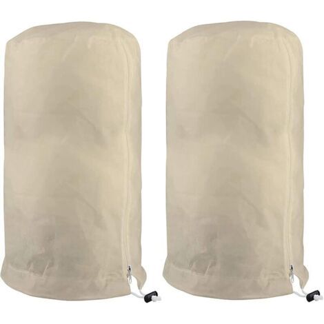 Voile D'hivernage Plante, Voile Hivernage Olivier, Voile Dhivernage Arbre, Housse De Protection Tomate Citronnier, Housse Hivernage Pour Plantes Sac Vegetaux Jardin Tissu Non Tissé (60×80cm, Beige