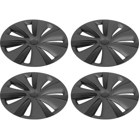 Ensemble D'enjoliveurs de Roue élégants de 19" pour Model Y 2020 à 2023, Protecteur de Jante Anti-Rayures pour Un Look Sportif, Installation Facile pour Les Amateurs de Voiture (Bicolore (1/4)