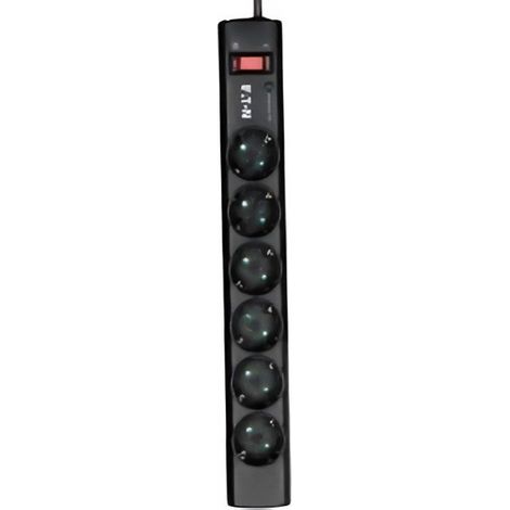 Eaton PS6TD Multiprise Protection 6 Prises Noir Blanc (1/2)