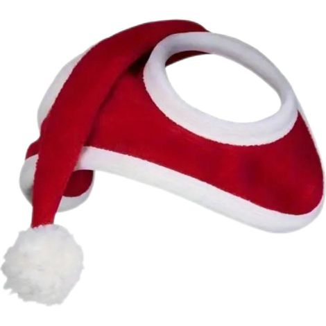Chapeau De Noël Pour Cheval - Design Festif Rouge - Bord Doux - Facile À Enfiler - Taille Unique (1/5)