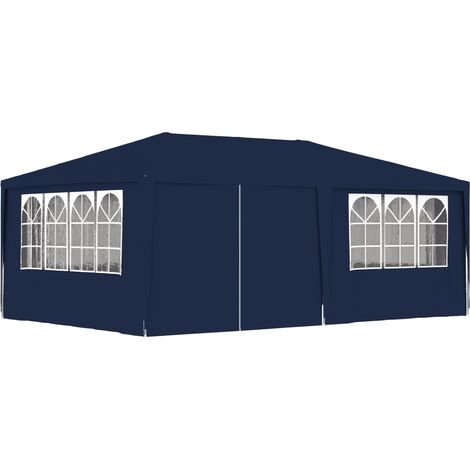 Vidaxl – Tente de réception 4x6 m avec parois latérales – 90 g/m² polyéthylène résistant aux UV et à l'eau – Cadre en acier durable