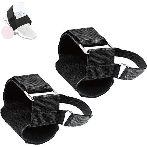 2 Pièces Sangle de Cheville pour Haltère, Fixation d'haltères pour Pieds, Sangle de Pied pour Haltère, Sangles de Poids pour Jambes, Sangles de Cheville Réglables pour Soulever Les Jambes (1/5)
