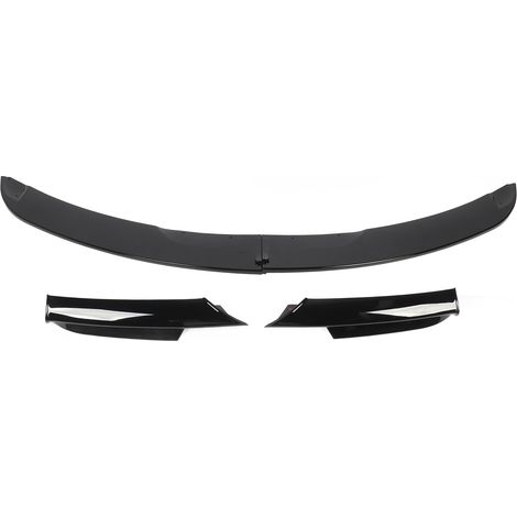 4pcs Becquet Avant Lèvre Haute Dureté Kit Carrosserie Pare-Choc pour Série 3 E90 E91 M-Sport 2005-2008 Noir Brillant (1/5)