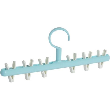 Cintre séchage balcon Coupe vent bleu Pour chaussettes (1/5)