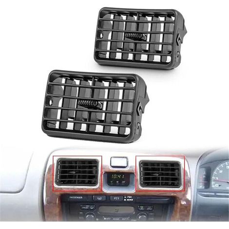 Paire de Grilles d'Aération pour Console Centrale - Compatible Toyota Tacoma 4Runner 1996-2002,Améliore la Circulation d'Air pour Tableau de Bord et Climatisation, (1/4)
