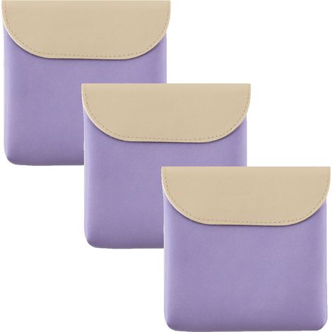 Sac De Rangement Pour Serviettes Hygiéniques - En Coton Biologique - Compartiments Séparés - Pour Voyage Et Activités Extérieures - 1 Pièce (1/5)