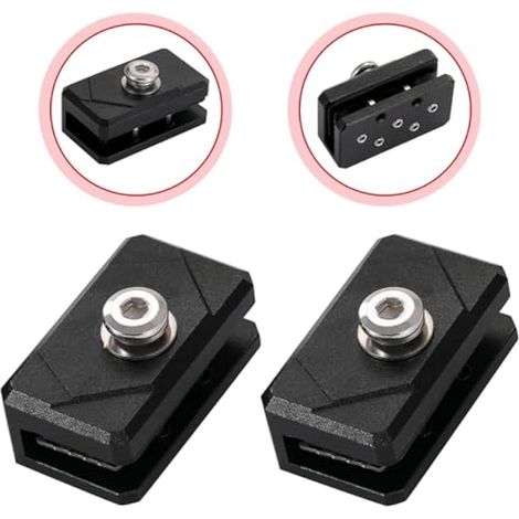 2 supports de fixation pour feux de capot, supports d'éclairage LED pour montants de tranchée, supports de feux à charnière pour camions et SUV, fixation par pince en alliage d'aluminium sans perçage (1/4)