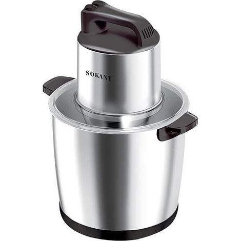 Hachoir Électrique - SOKANY - SK-666666 - 2000W - Bol Inox 10L - Noir/Argent (1/5)
