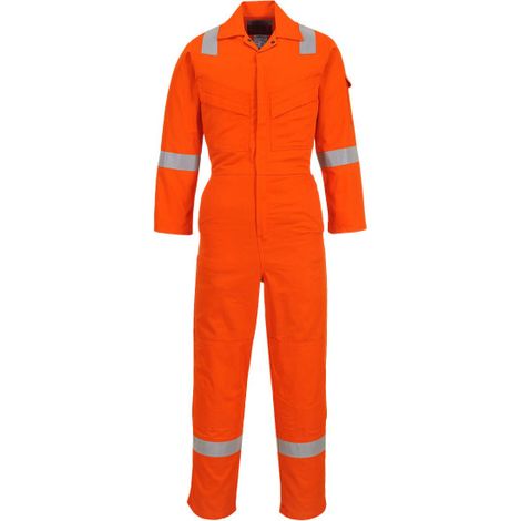 Mono ligero ignífugo y antiestático 280g para máxima protección - Naranja - Talla S