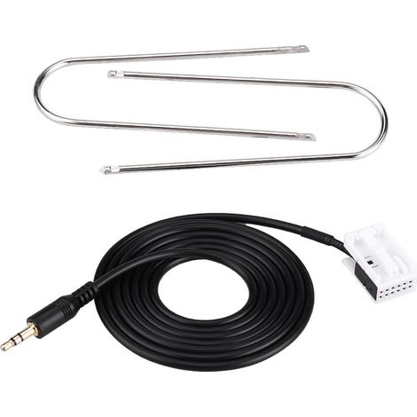 Câble AUX Audio pour Voiture avec clés d'extraction d'autoradio pour C4 RD4 307 308 407 408, Prise Jack 3,5 mm pour Lecteur MP3, et téléphone (1/5)