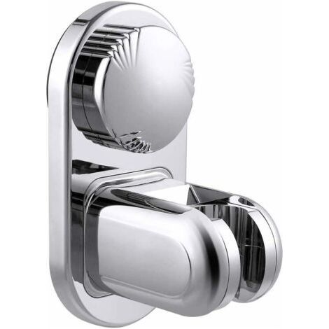 Shower Holder Suction Cup Large Adsorbability, 4 Adjustable Angle Modes, Wall Mount for Hand Shower (1/5)