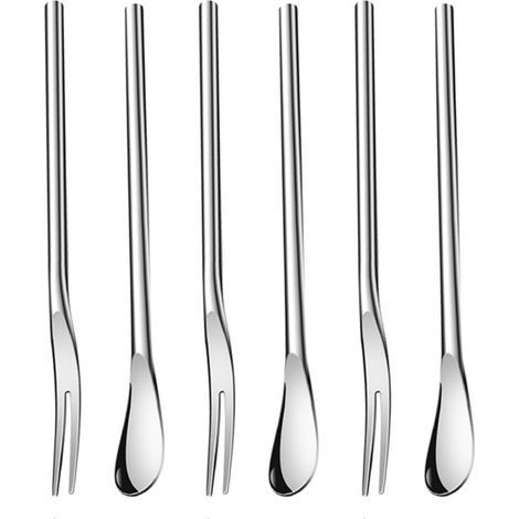 Flatware Set - 6-Piece Stainless Steel Forks - For Daily Use And Formal Dining - Includes 6 Forks (1/5)
