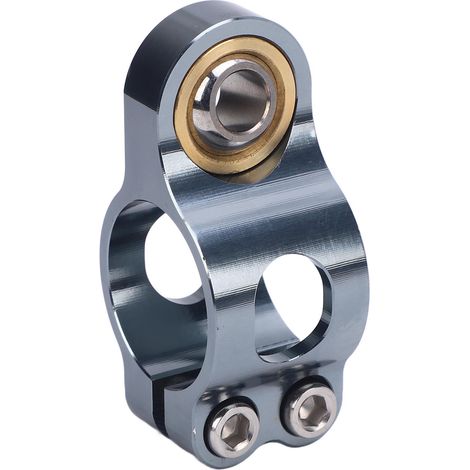 Support de fourche d'amortisseur de moto, monture de Support CNC anodisé, réduction des vibrations, cadre de direction léger, pince de montage, couleur Ti.