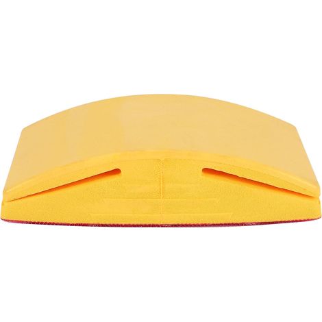 Bloc de ponçage de 12,7 cm (5 pouces) avec support auto-agrippant en caoutchouc et porte-papier de verre. Outils de polissage manuels. (1/4)