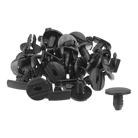 Agrafes De Garde-Boue pour 206 98-12  Couleur Noir, Matériau Plastique, Trou 9mm, Tête 20mm, Tige 13mm, Long.16mm, OE 856553, Pour 307/207/206 (CC, SW) (1/5)