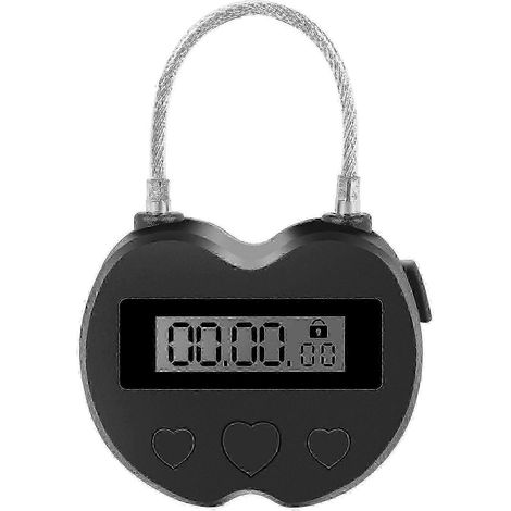 Minuteur électronique de voyage multifonction avec affichage LCD et verrouillage horaire, étanche et rechargeable par USB. (1/5)