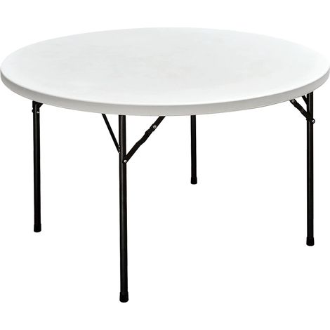 'TAVOLO TONDO PIEGHEVOLE ''PARTY'' Ø cm 120 x h. 74 - colore bianco' Ø cm 120 x h. 74 - colore bianco