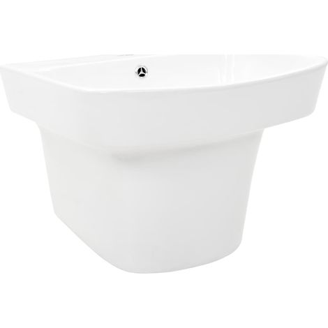 Basin White 50 x 45 x 41 cm Glazed Ceramic vidaXL (1/5)