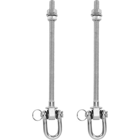 Cintres pivotants à roulement Robuste, Crochets pivotants en Acier Inoxydable 304, Type D de 1800mm pour Chaise hamac de Yoga, 2 pièces (1/5)