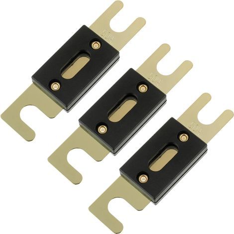 3er-Pack ANL 50A, 32V DC, vergoldete Sicherungen für Auto-Audiosysteme (1/3)