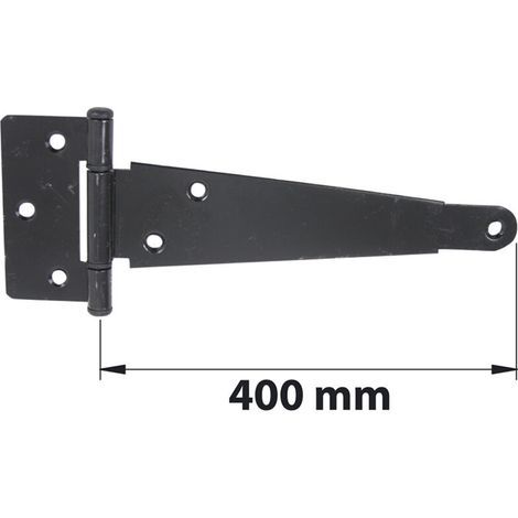 AFBAT Penture anglaise axe composite L. 400 mm acier noir mat