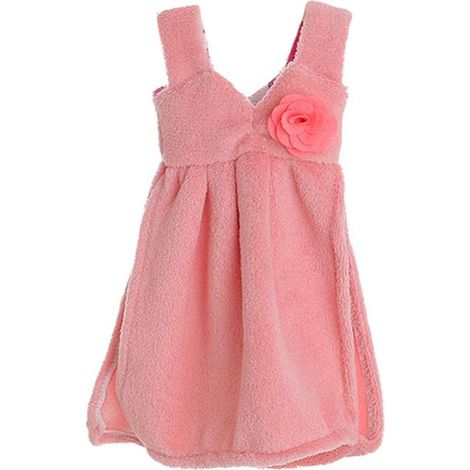 Serviette De Mains En Polaire Corail - Design Jupe Douce - Pour Salle De Bain Et Cuisine - Lot De 1 (1/2)