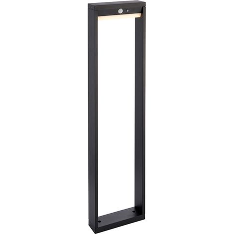 Paletto solare LED 5,8W PIR crepuscolare 80cm nero Endon (1/5)