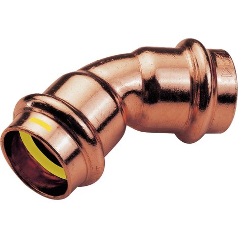 Codo Conex press gas luk 45 2-k 15 cobre 15mm