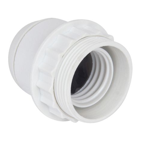 DEBFLEX - DOUILLE E27 1/2 FILETEE PLASTIQUE BLANC - 712690