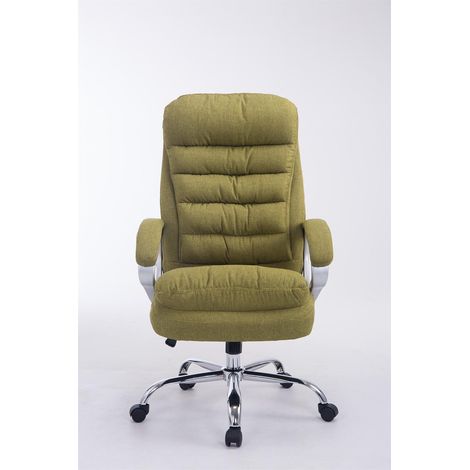 Silla de oficina XXL Vancouver de tela Verde (1/5)