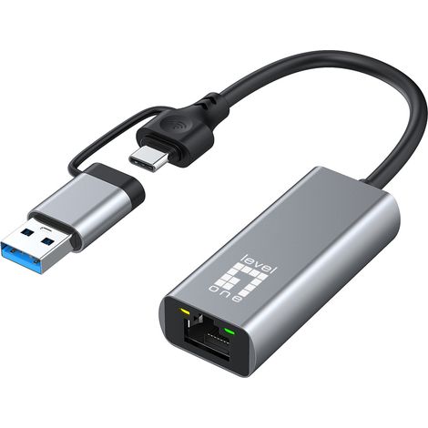 LevelOne USB-0423 Scheda di rete e adattatore Ethernet 2500 Mbit/s (1/4)
