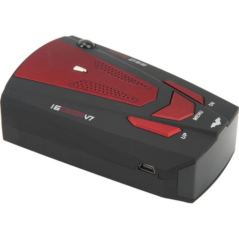 Détecteur de radar voiture 360° protection, avertisseur électronique anti-radar, indicateur de vitesse et testeur de vitesse rouge (1/5)